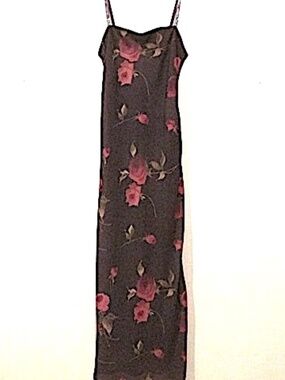 Sleeveless Sheer Maxi Dress by Ruby, Size M